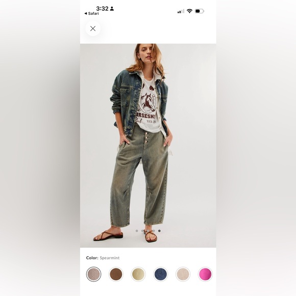 Free People Osaka Barrel Jeans - Picture 6 of 8